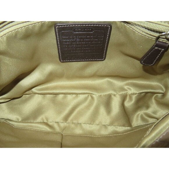 Coach 2011 Chelsea Brown Croc Embossed Leather crossbody satchel large hangtags - Picture 12 of 14